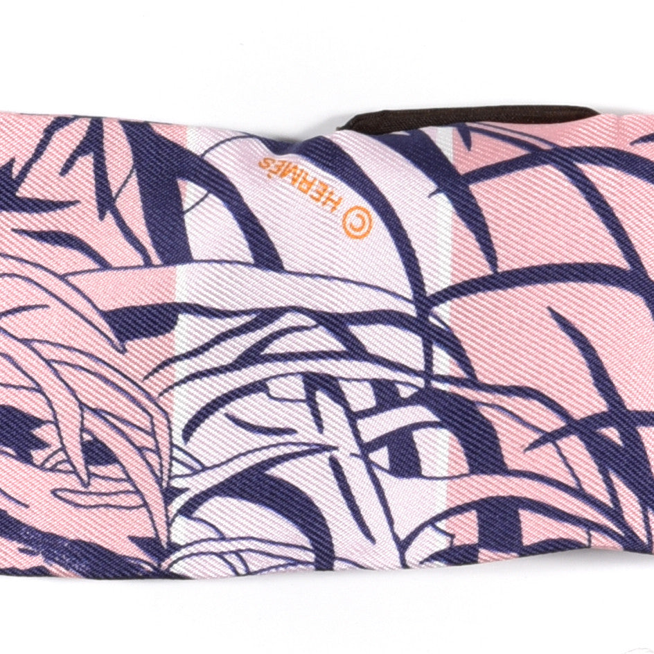 Hermes Silk Jungle Love Rainbow Twilly Orange Encre Vieux Rose 3 of 4