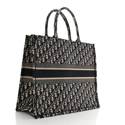 Christian Dior Oblique Large Book Tote Blue Multicolor 2 of 10