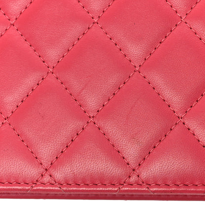 Chanel Lambskin Quilted Trendy CC Wallet On Chain WOC Pink 17 of 20