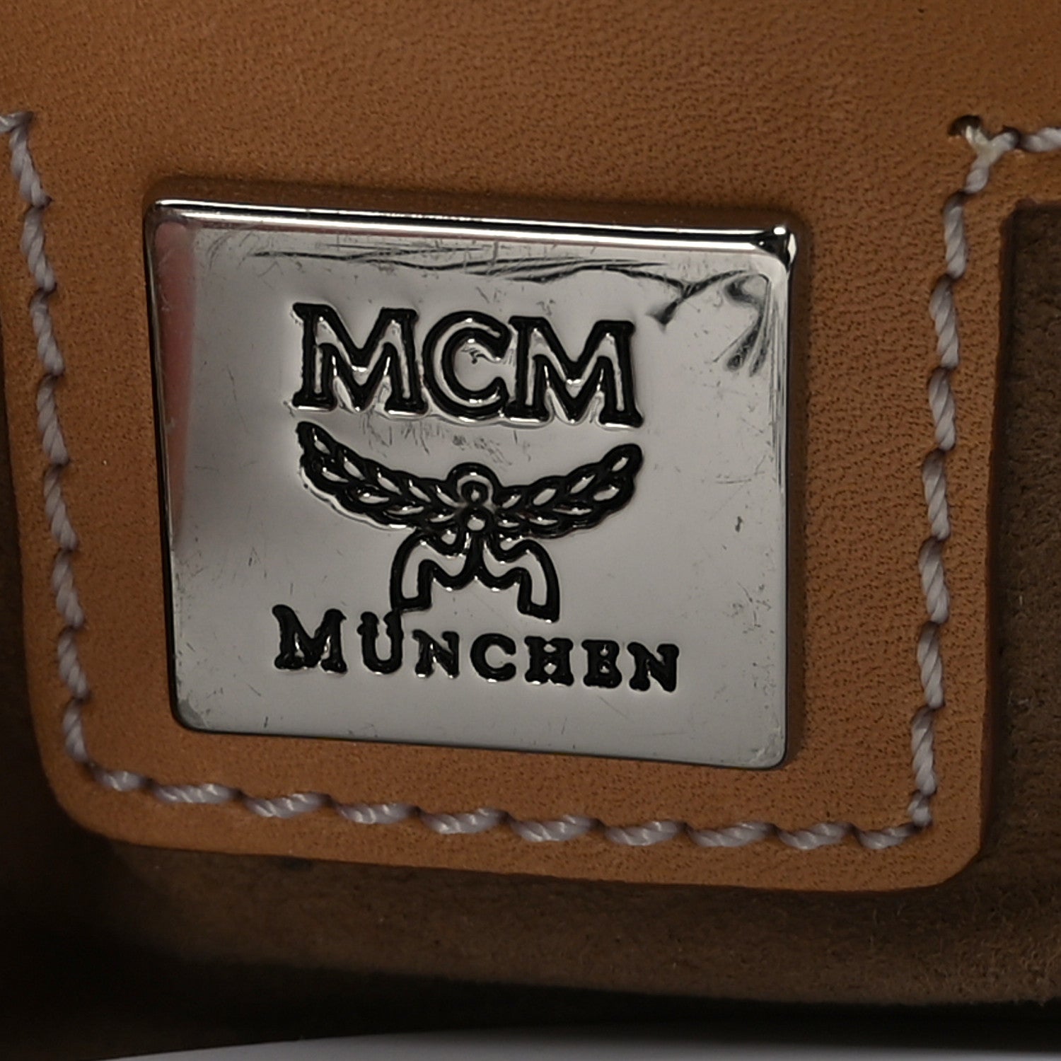 MCM Visetos Boston Bag White 6 of 10