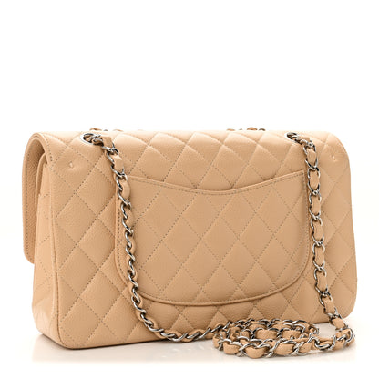 Chanel Caviar Quilted Medium Double Flap Beige 3 of 11