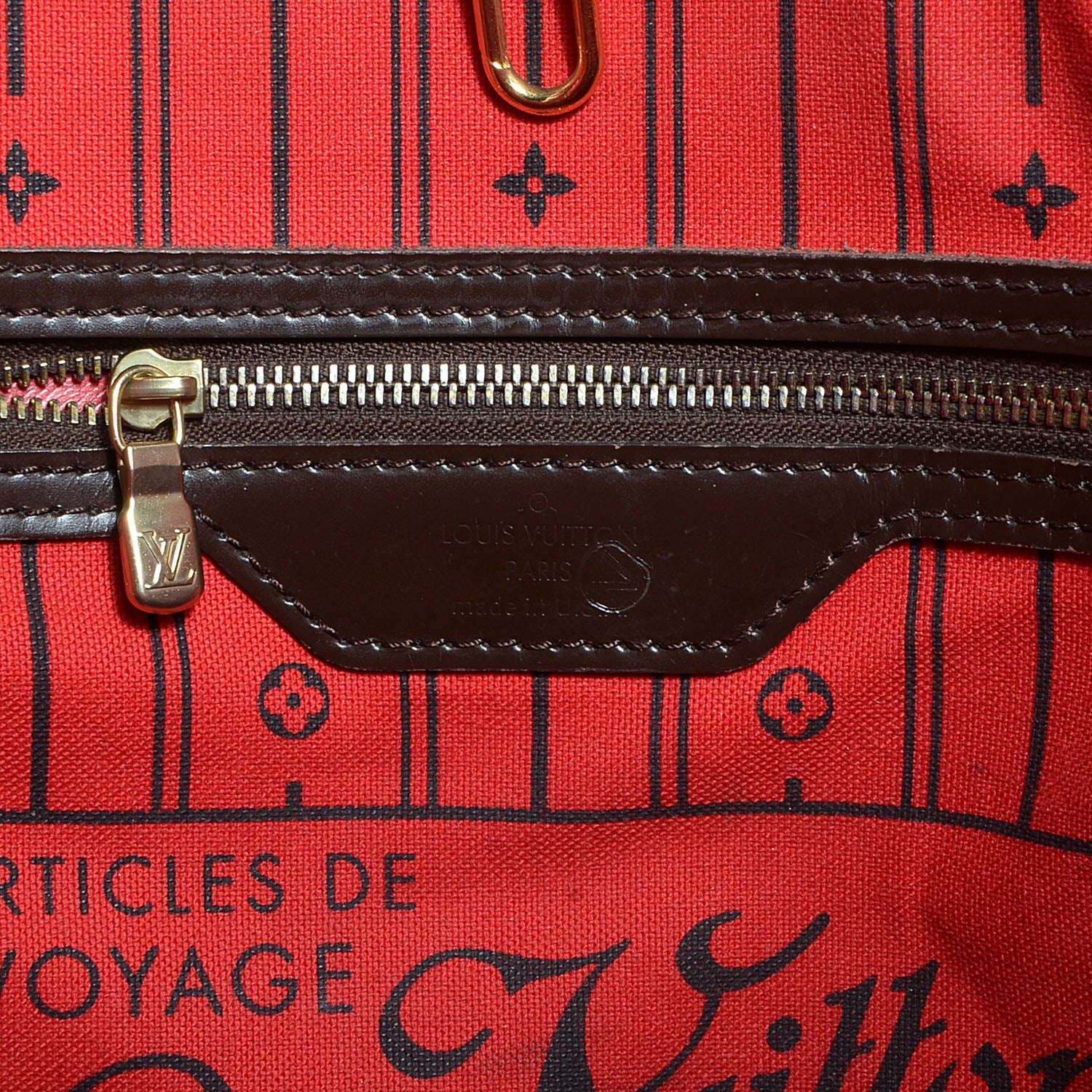 Louis Vuitton Damier Ebene Neverfull MM 6 of 7