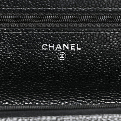 Chanel Caviar Quilted Wallet on Chain WOC Black 6 of 11