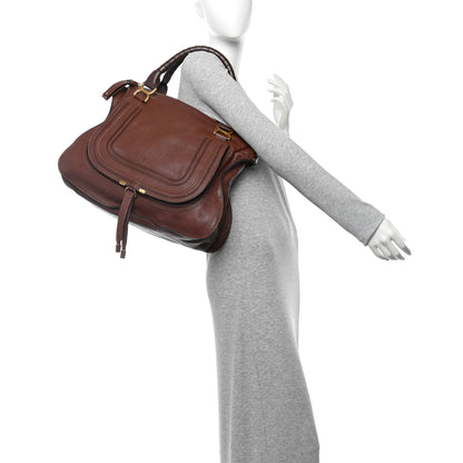 Chloe Calfskin Large Marcie Satchel Ebony 2 of 18