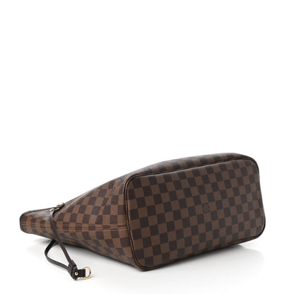 Louis Vuitton Damier Ebene Neo Neverfull MM Rose Ballerine 4 of 11