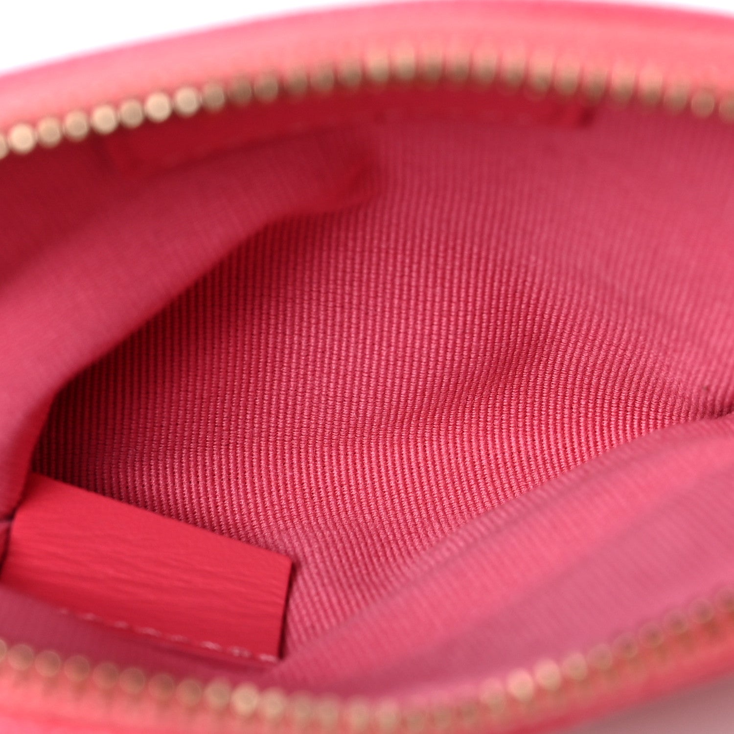 Chanel Caviar Quilted Zip Card Holder Wallet Pink 5 of 8