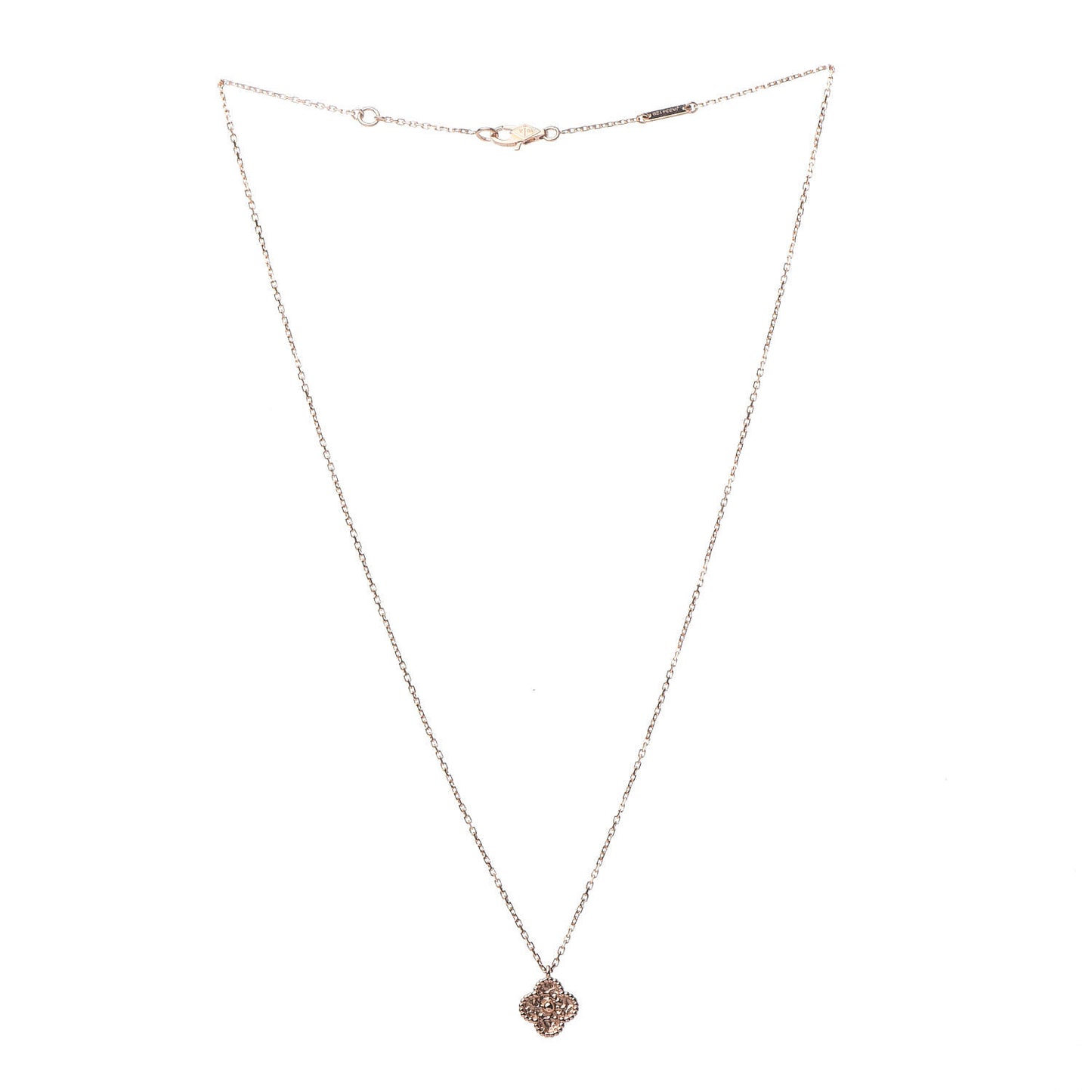 18K Rose Gold Sweet Alhambra Pendant Necklace