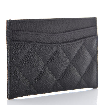 Chanel Caviar Quilted Card Holder Black 3 of 9