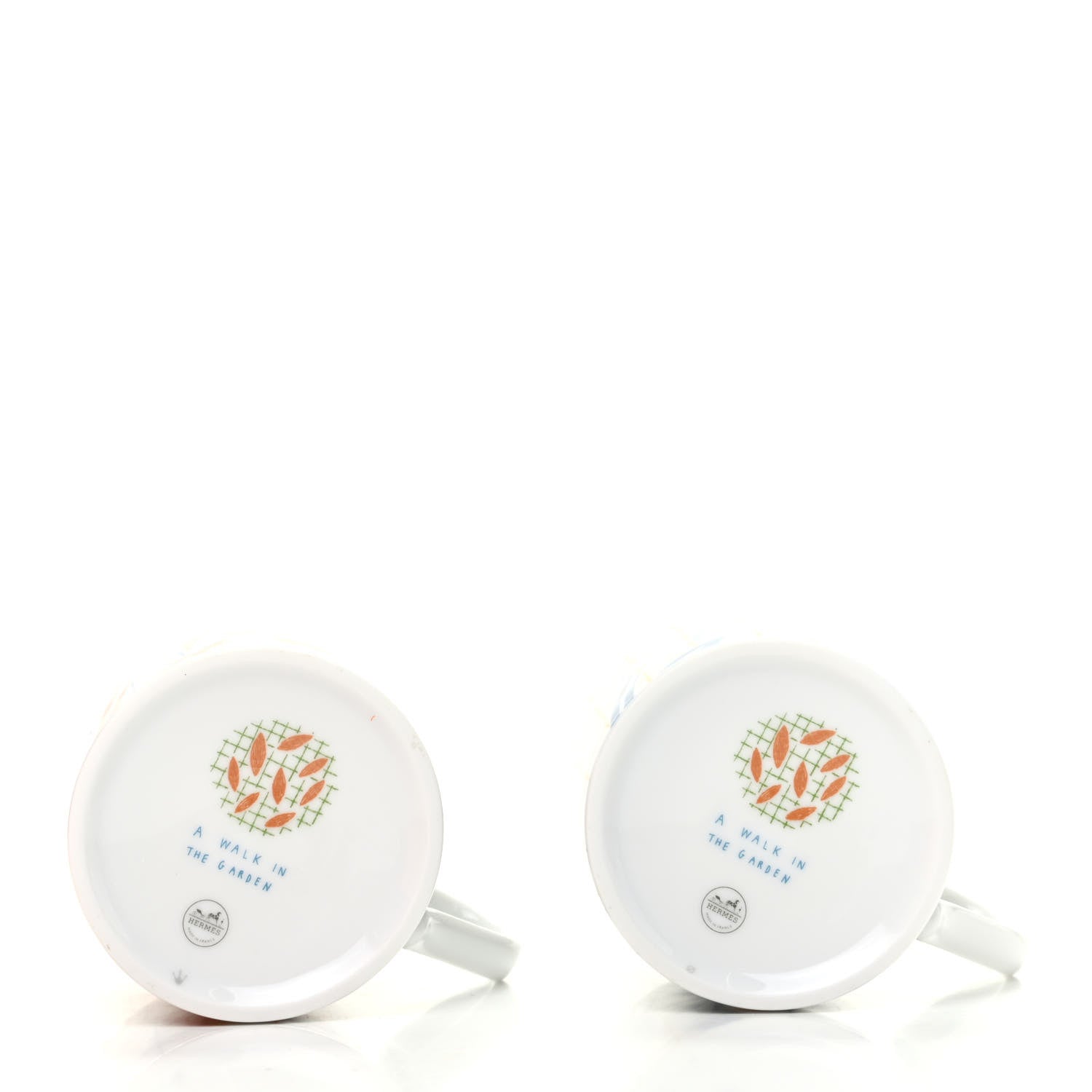 Hermes Porcelain A Walk In The Garden Mug Set of 2 3 of 7