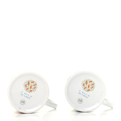 Hermes Porcelain A Walk In The Garden Mug Set of 2 3 of 7