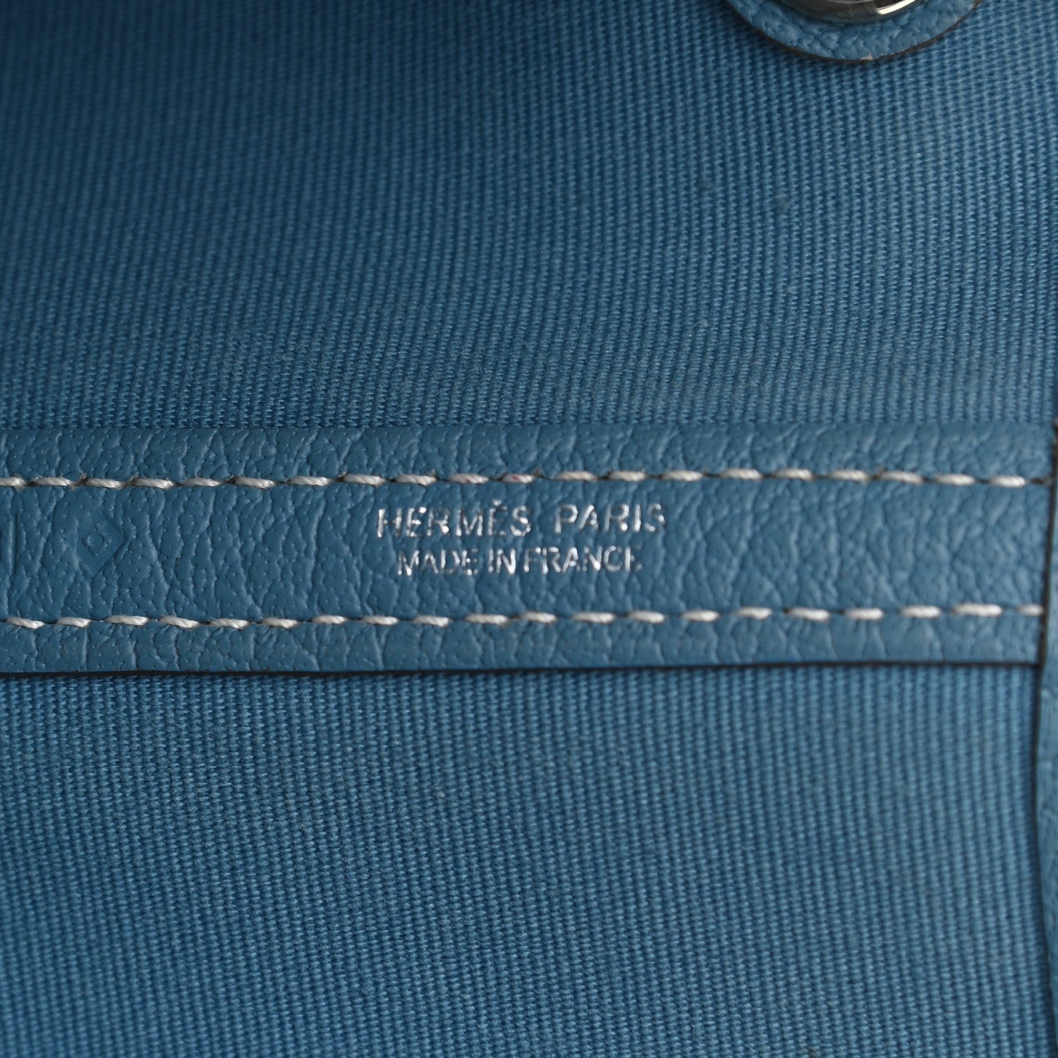Hermes Negonda Garden Party Tote 36 MM Blue Jean 5 of 12
