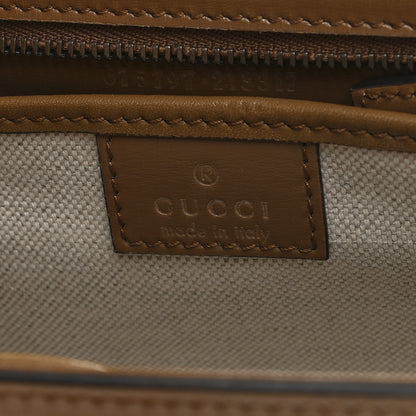 Gucci Boarded Dyana Lux Calfskin Web Small Bamboo 1947 Top Handle Bag Brown 6 of 9