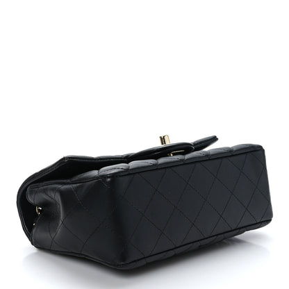 Chanel Lambskin Quilted Mini Rectangular Flap Black 4 of 11