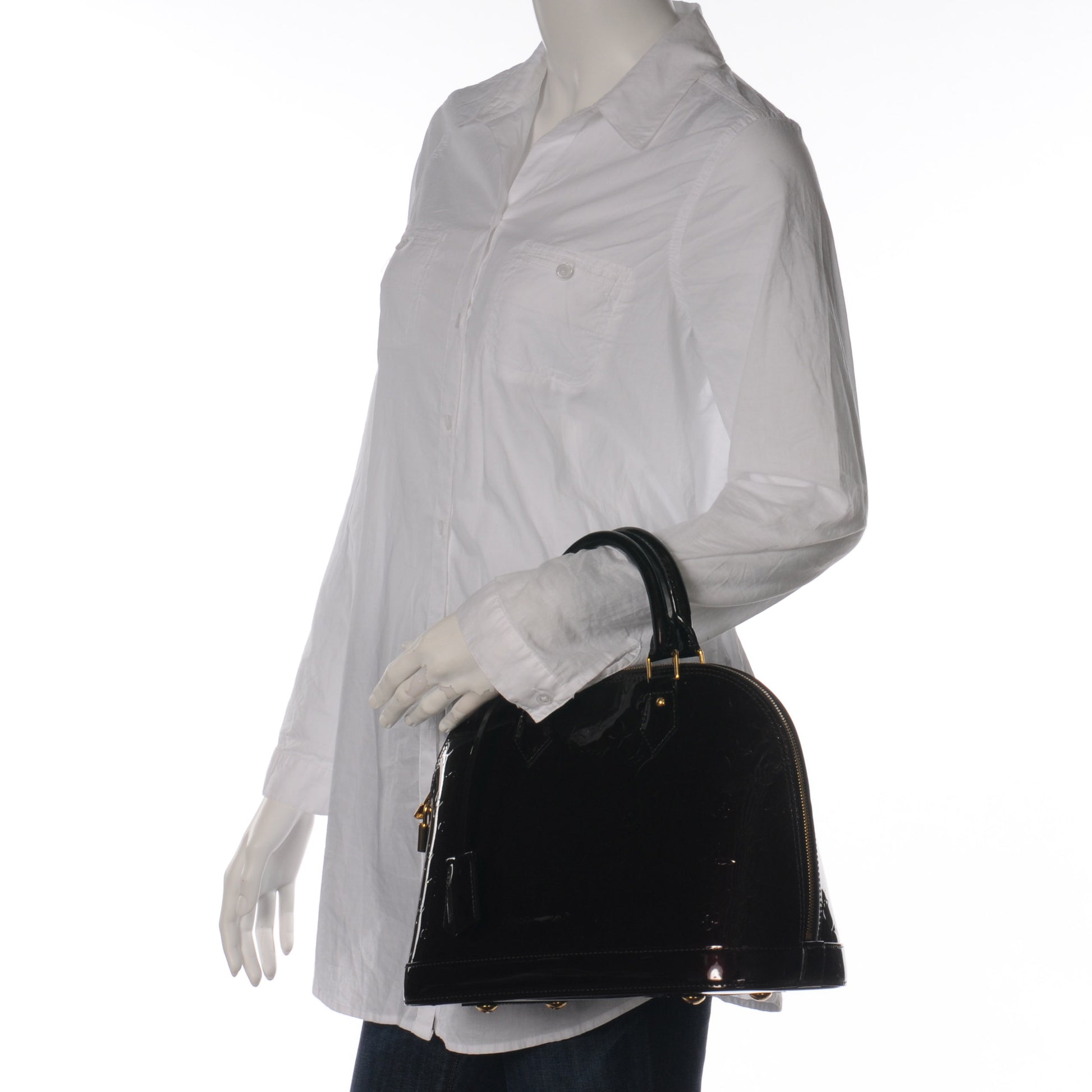 Louis Vuitton Vernis Alma PM Amarante 2 of 9