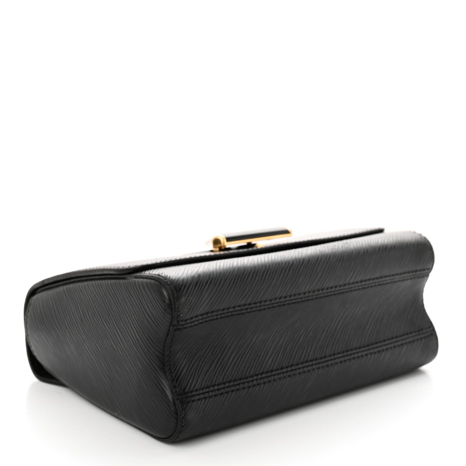 Louis Vuitton Epi Twist Shoulder Bag MM Matte Black Gold 5 of 19