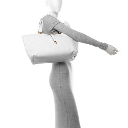 Chloe Calfskin Small Marcie Tote White 2 of 12