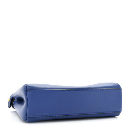 Fendi Shiny Nappa Micro Peekaboo Iconic Satchel Bluette 4 of 16