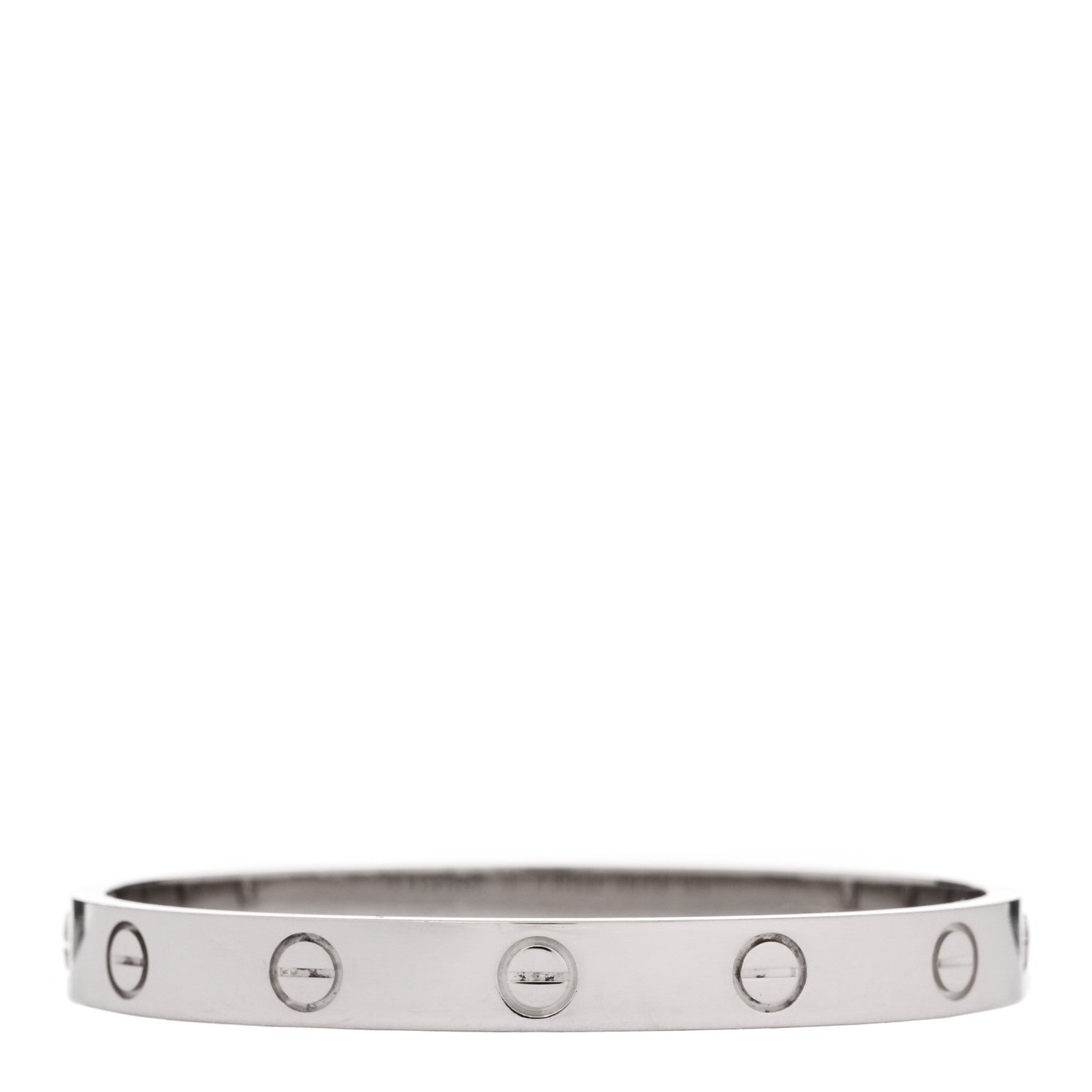 Cartier 18K White Gold LOVE Bracelet 15 2 of 8