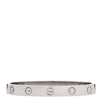 Cartier 18K White Gold LOVE Bracelet 15 2 of 8