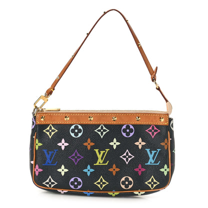Louis Vuitton Monogram Multicolor Pochette Accessories Black 1 of 9