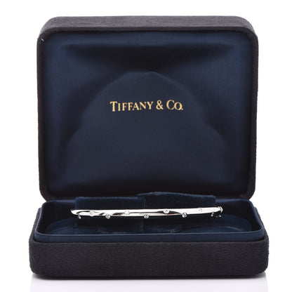 Tiffany Platinum Diamond 4.5mm Etoile Bangle Bracelet 5 of 5