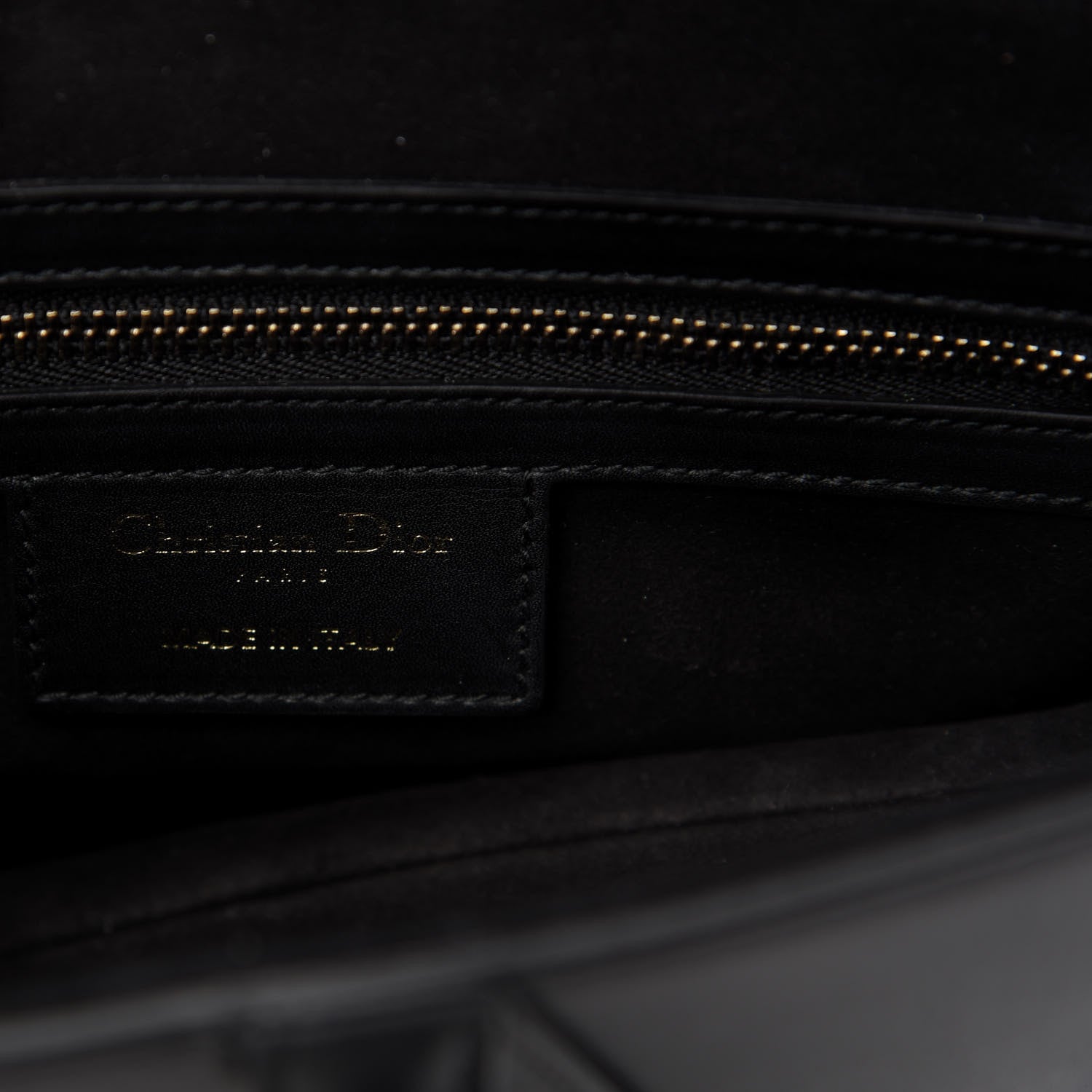 Christian Dior Calfskin Saddle Bag Black 8 of 10