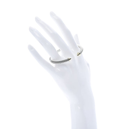 David Yurman Sterling Silver 14K Yellow Gold 5mm Cable Classics Bracelet 2 of 5