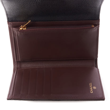 Chanel Caviar Quilted Medium Flap Wallet Black 8 of 10