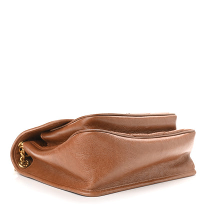Saint Laurent Crinkled Calfskin Matelasse Monogram Medium Niki Chain Satchel Caramel 3 of 8