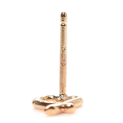 Tiffany 18K Rose Gold Mini Paloma Picasso Loving Heart Earrings 4 of 4