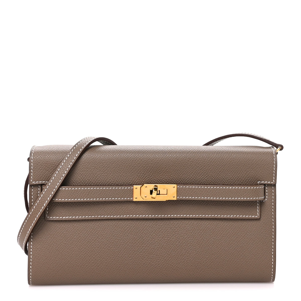 Hermes Epsom Kelly Wallet To Go Etoupe 1 of 11