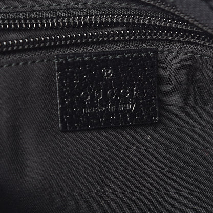 Gucci Monogram Web Small Flat Messenger Crossbody Black 6 of 10
