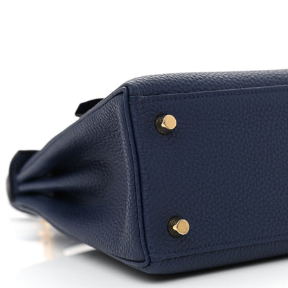 Hermes Togo Kelly Retourne 25 Bleu Saphir 9 of 11