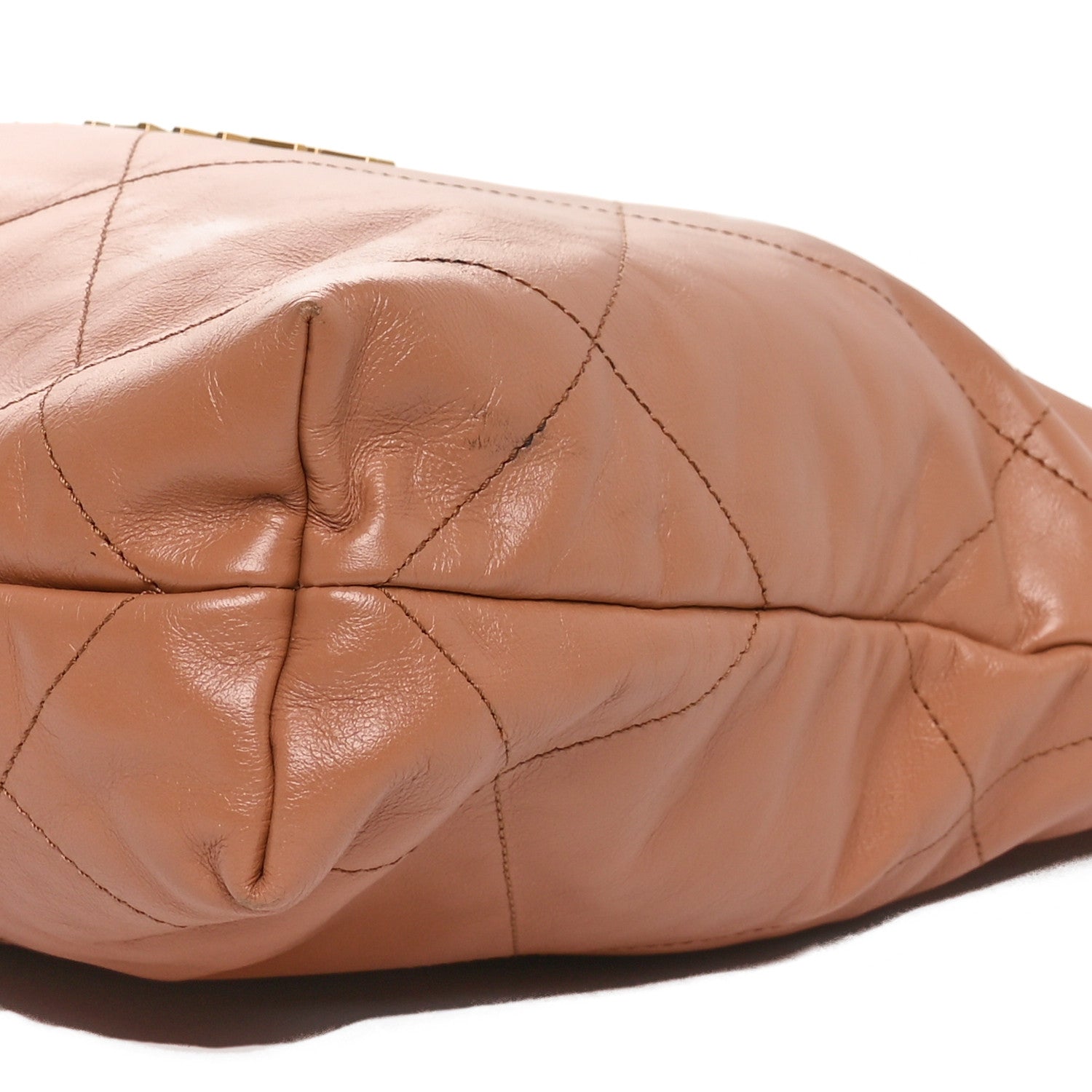 Chanel Shiny Calfskin Quilted Small Chanel 22 Beige 11 of 11