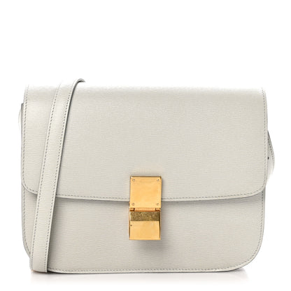 Celine Liege Calfskin Medium Classic Box Flap Bag Pale Grey 1 of 11