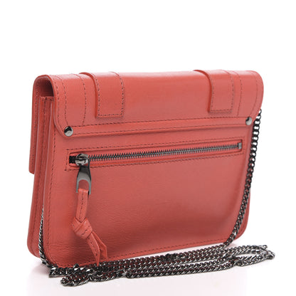Proenza Schouler Lambskin PS1 Large Chain Wallet Deep Coral 3 of 12