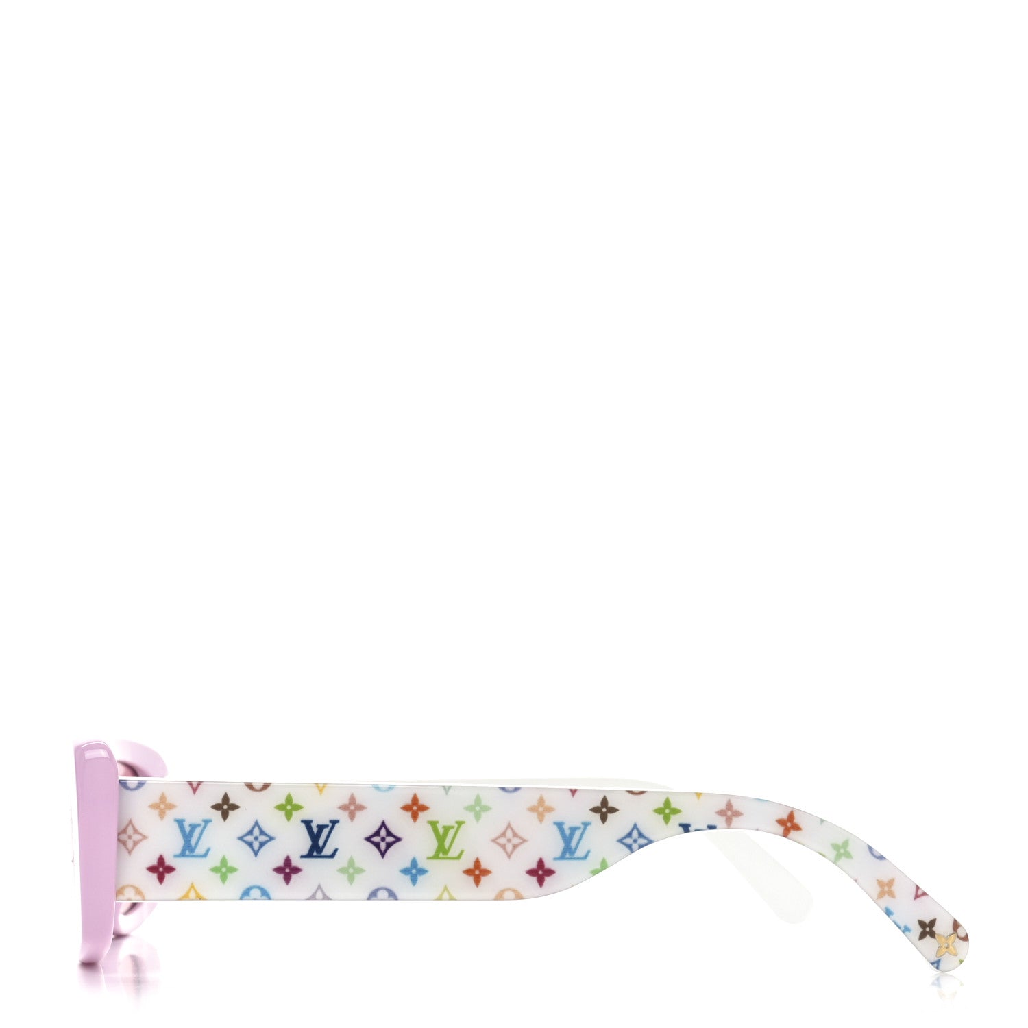 Louis Vuitton LV X TM Acetate Monogram Multicolor Sunglasses Z2711W Pink 3 of 7