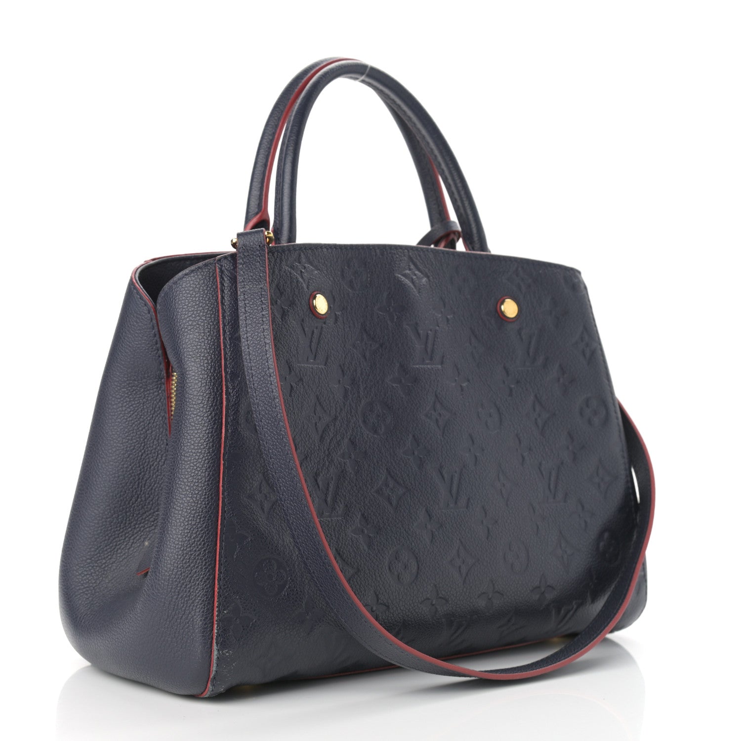 Louis Vuitton Empreinte Montaigne MM Marine Rouge 3 of 17