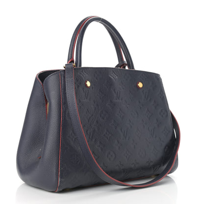 Louis Vuitton Empreinte Montaigne MM Marine Rouge 3 of 17