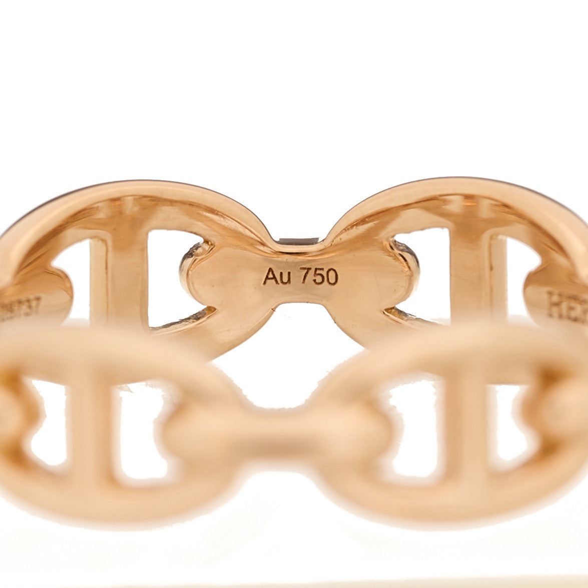 18K Rose Gold PM Chaine d'Ancre Enchainee Ring 57 8