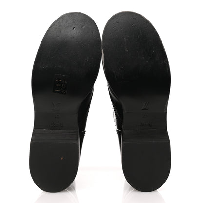 Louis Vuitton Calfskin Monogram Metropolis Flat Ranger Boots 40 Black 6 of 11
