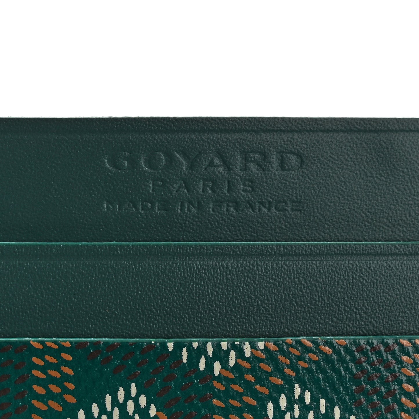 Goyardine Saint Sulpice Card Holder Green