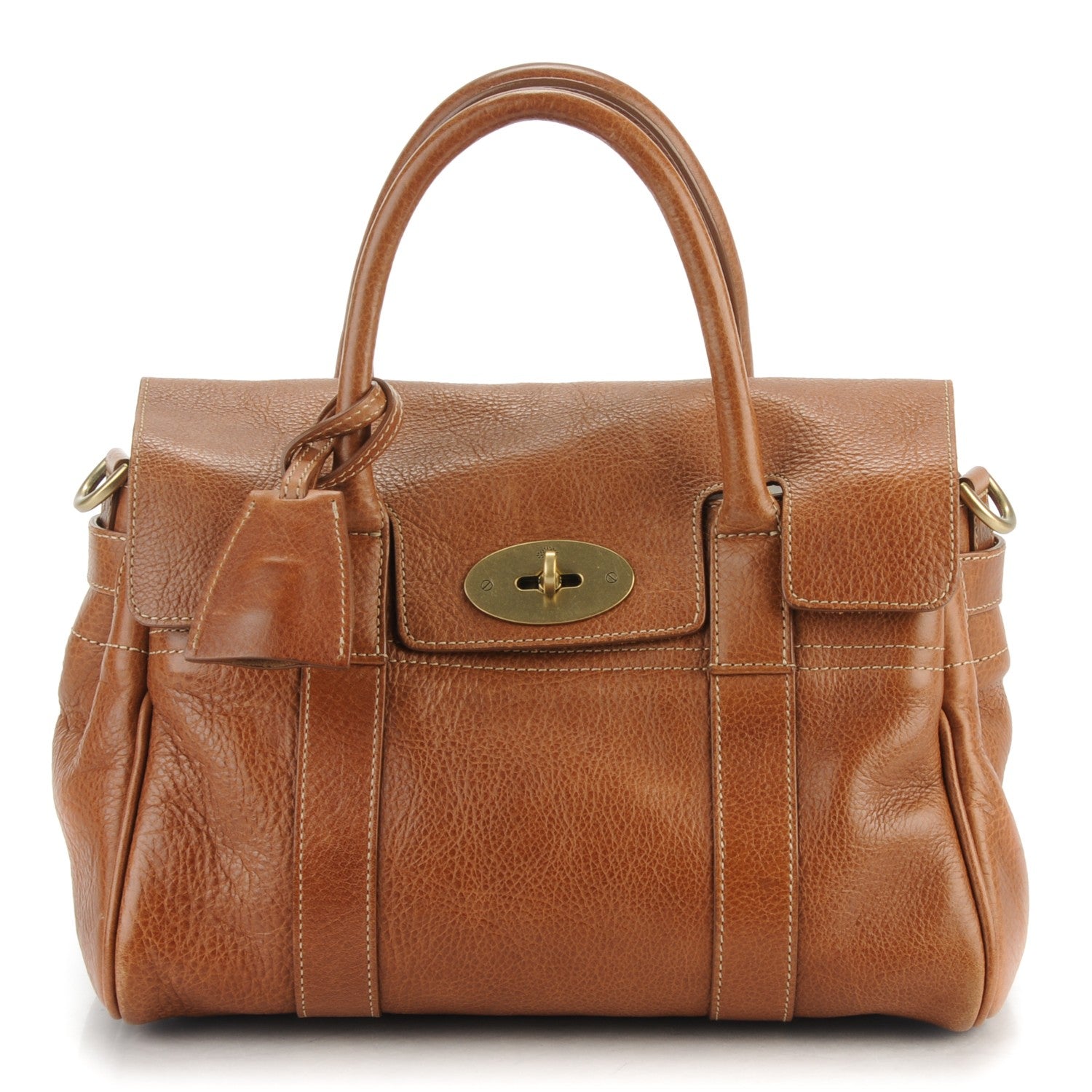 Mulberry Natural Leather Small Bayswater Oak 1 of 8