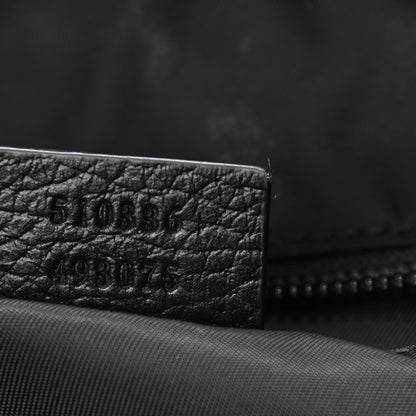 Gucci Nylon Monogram Medium Light Double Buckle Backpack Black 9 of 13