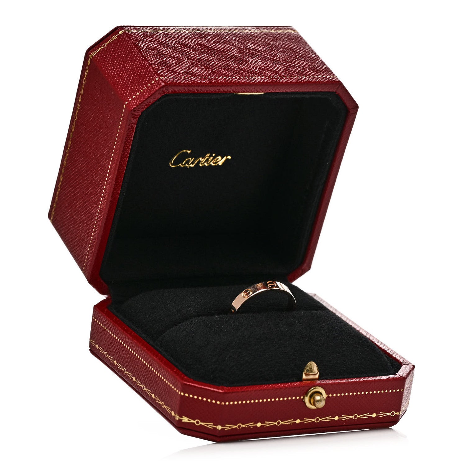 Cartier 18K Pink Gold 3.5mm LOVE Wedding Band Ring 51 5.75 5 of 5