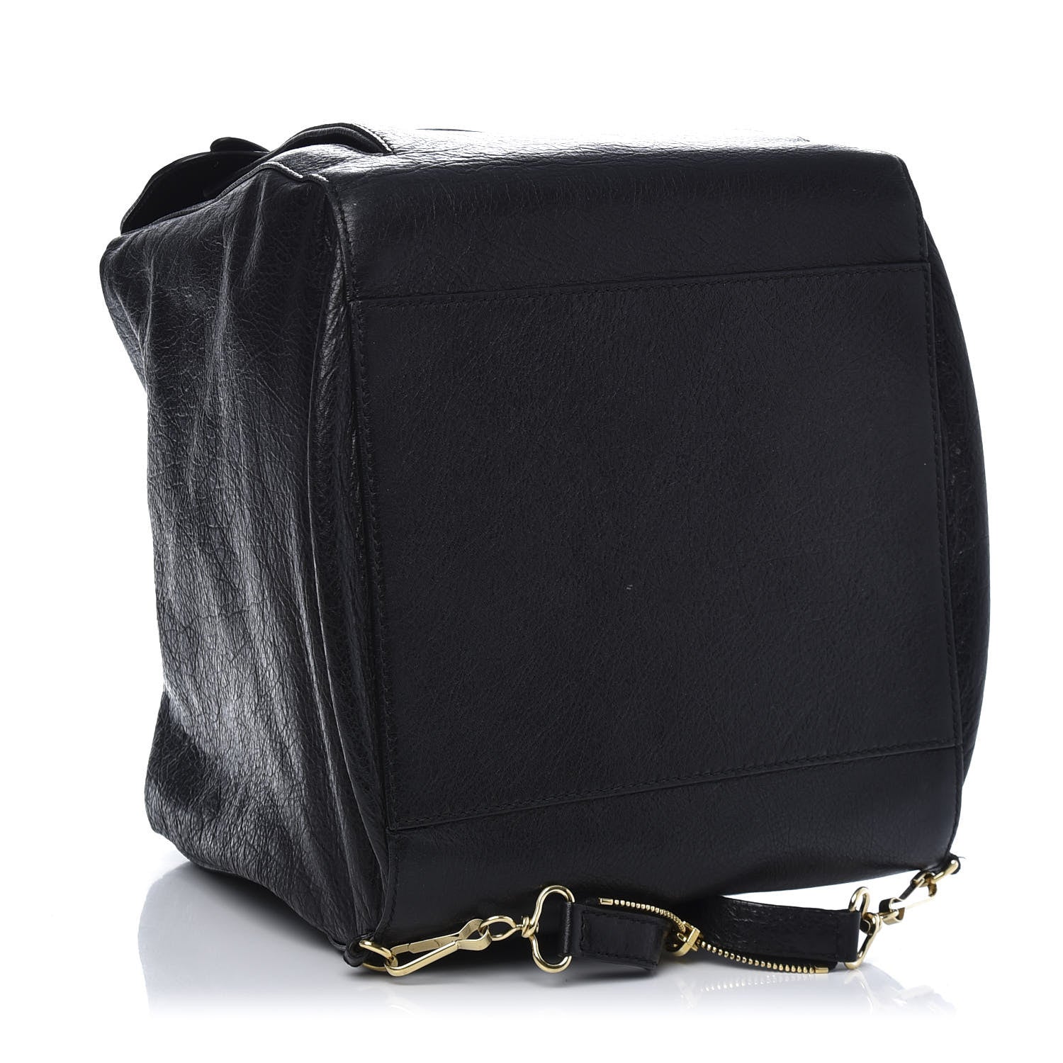 Balenciaga Agneau Giant 12 Gold Hardware Zip Traveler Backpack Black 3 of 10