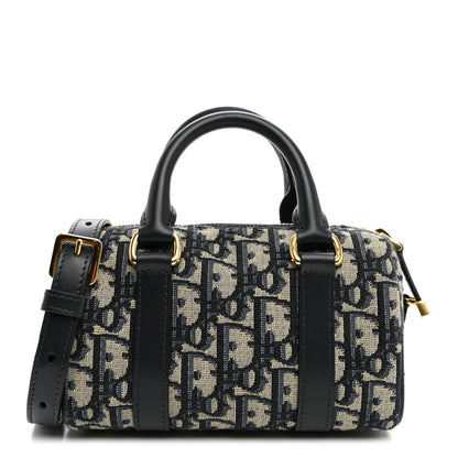 Christian Dior Oblique Nano Groove 17 Bag Blue 2 of 9
