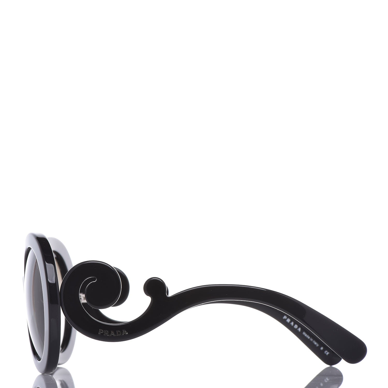 Prada Baroque Sunglasses SPR 27N Black 2 of 7