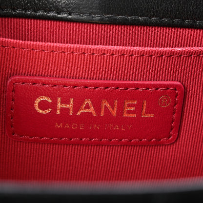 Chanel Velvet Strass Diamond Lock Flap Black 7 of 10