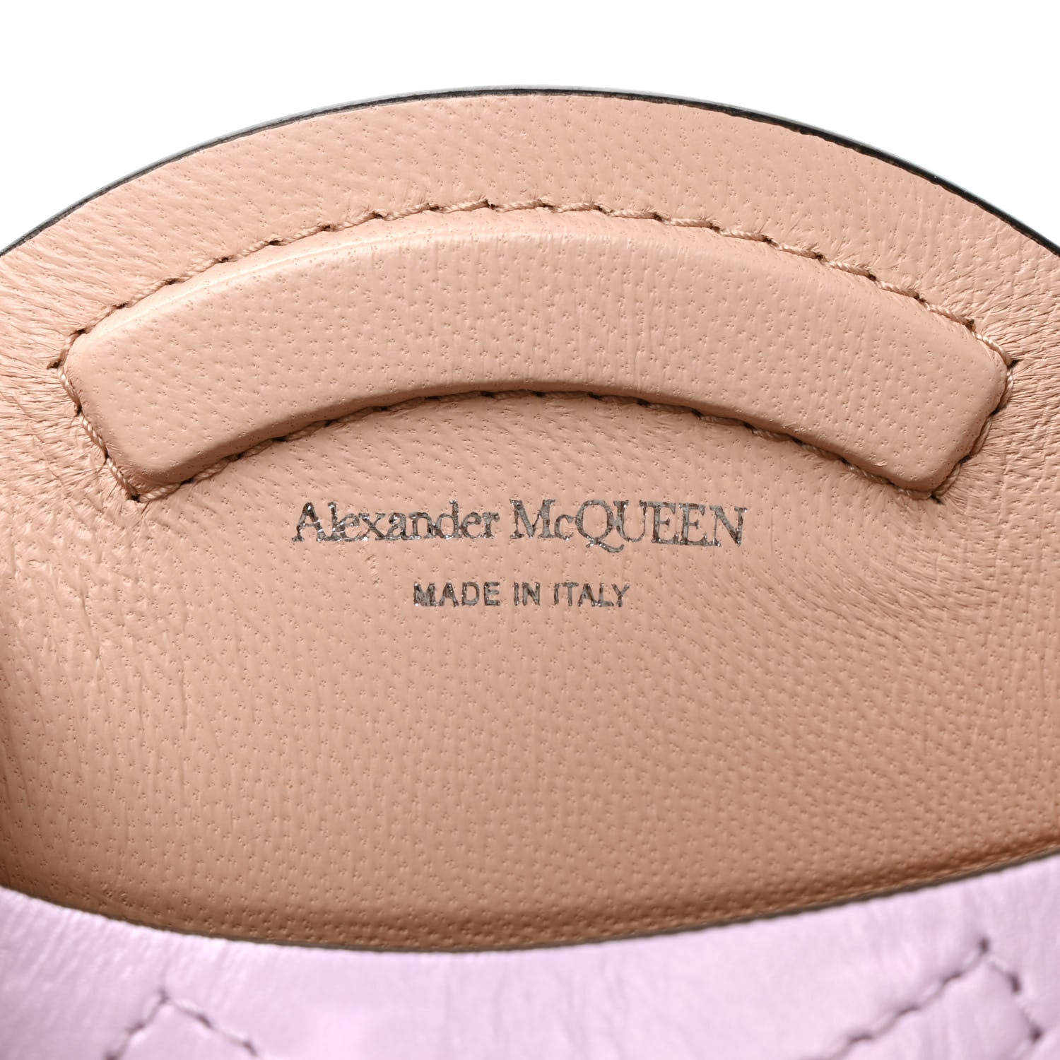 Alexander McQueen Calfskin Mini Curve Bucket Bag Light Purple 6 of 8
